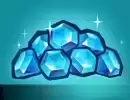 $300 dollars = 3000K blue diamonds + resource pack.